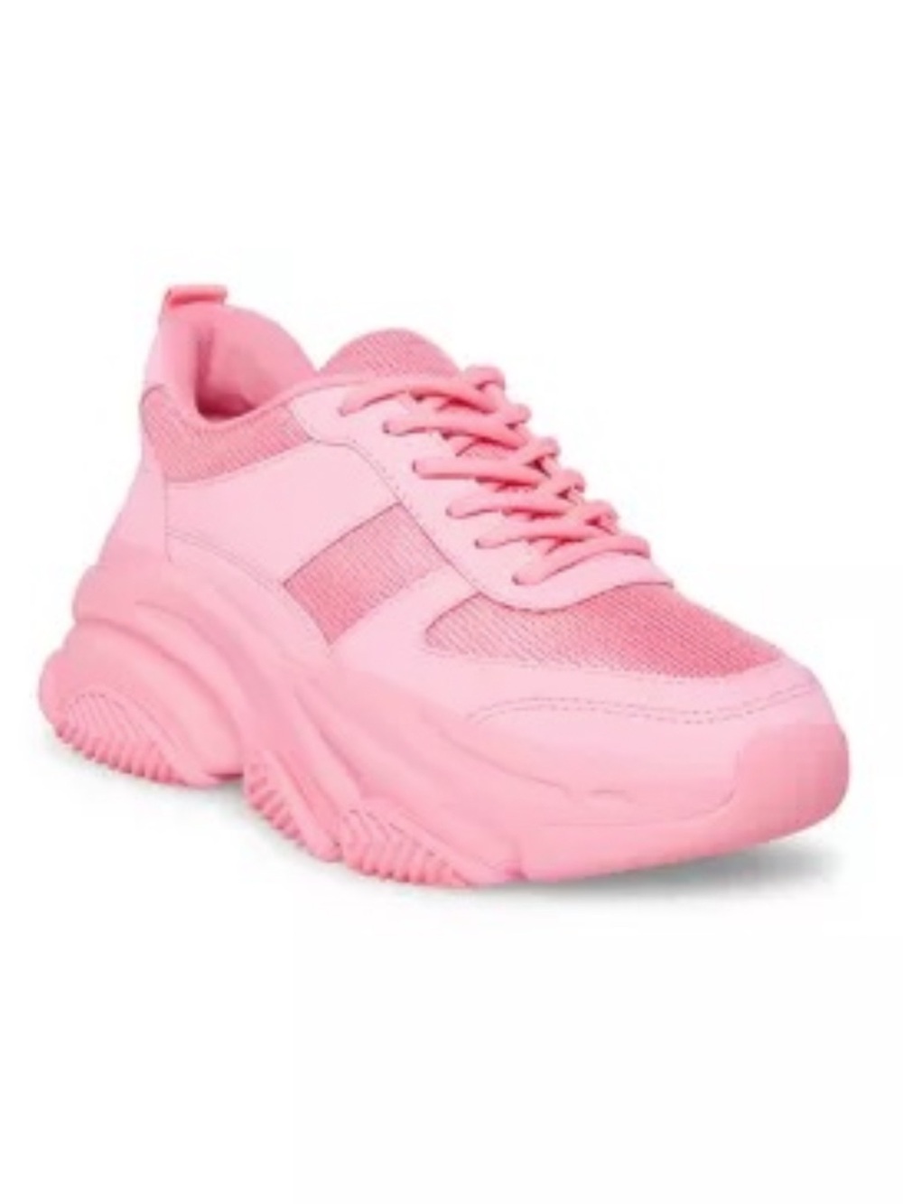 Steve Madden Determined Bright Pink Sneakers